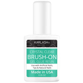 Karlash brush-on glue front bottle showing clear gel and professional label for reliable bonding