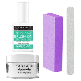 Karlash kit front packaging showing crystal clear repair and quick fix benefit