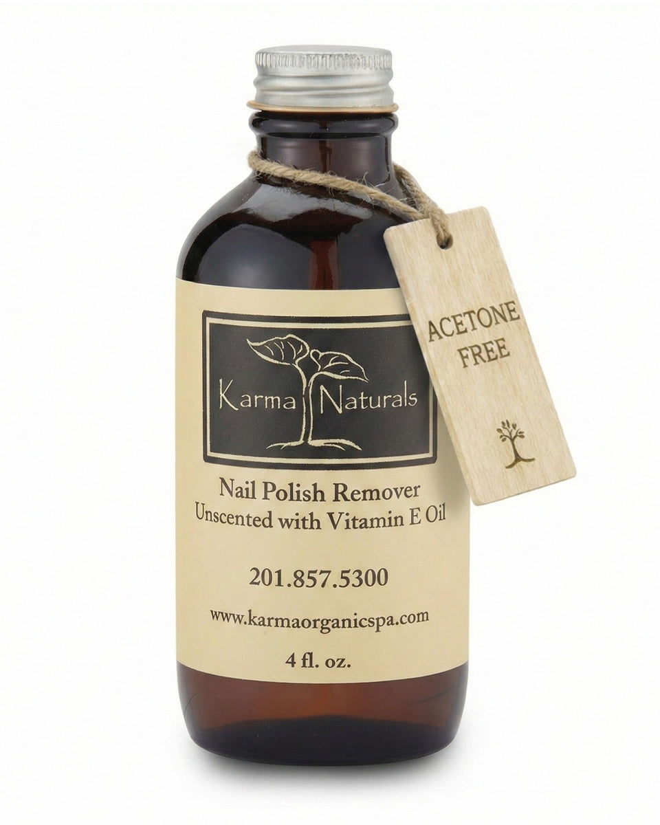 karma organic front bottle showing clean packaging and gentle removal benefit
