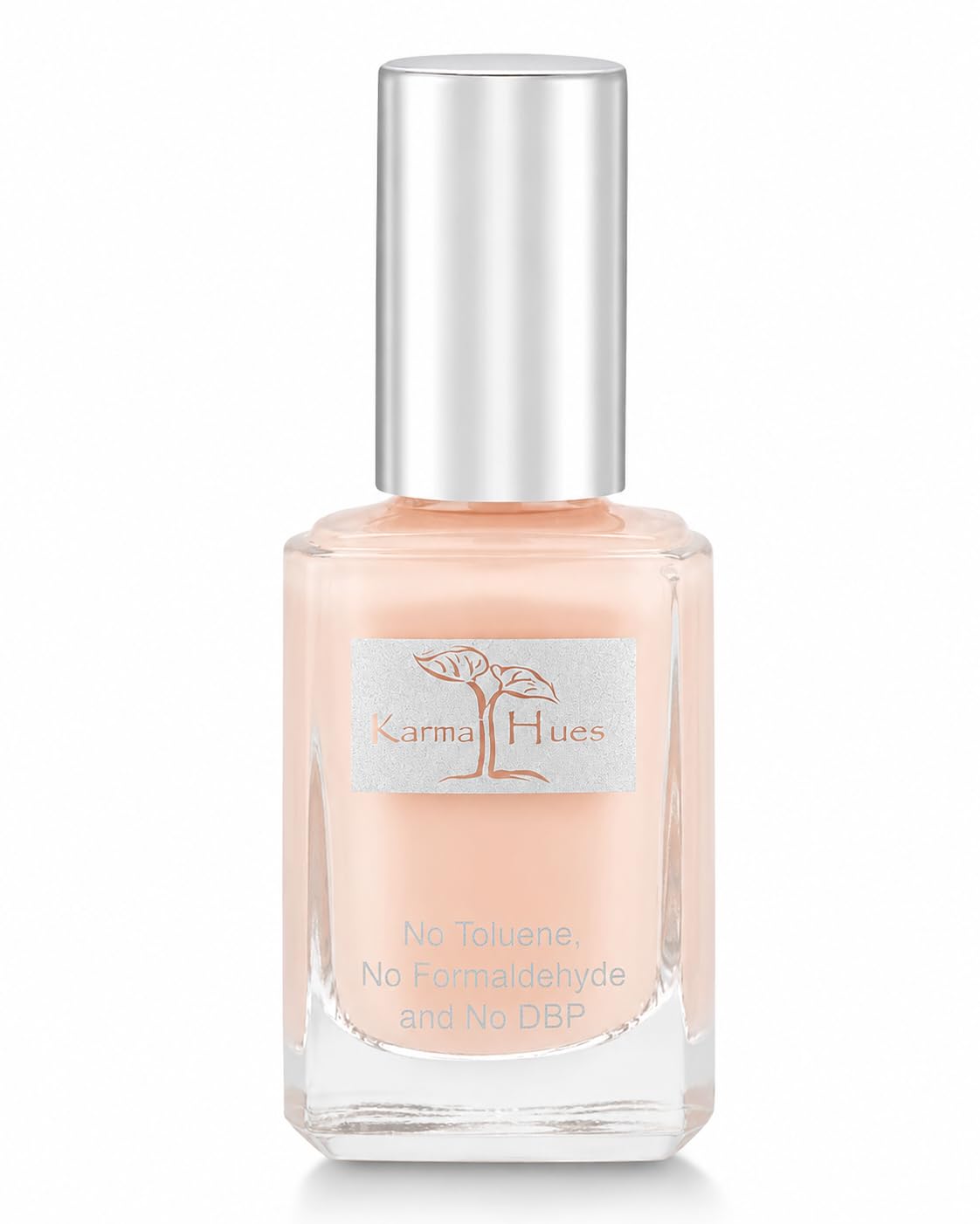 karma organic front bottle view showing clear strengthener and branding benefit