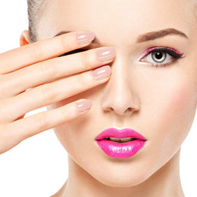 karma organic polish applied during at-home manicure for salon-quality look