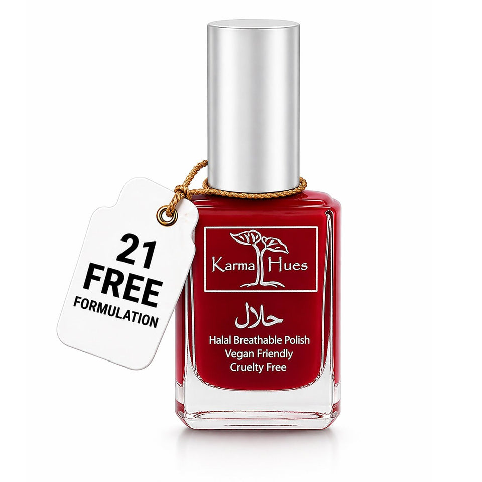 karma organic front bottle showing Rabia color and brand benefit