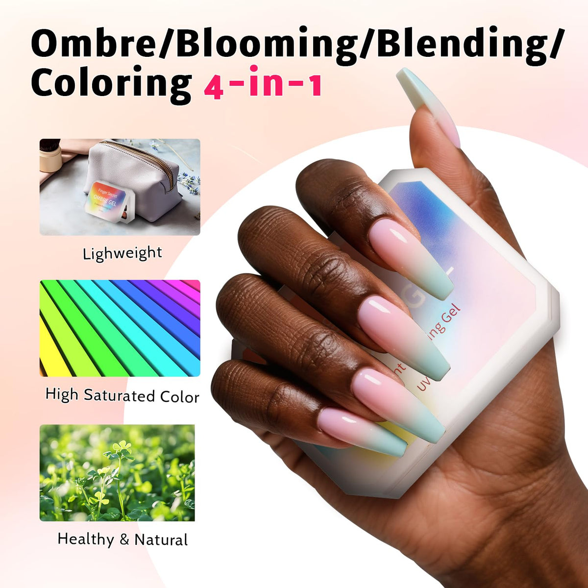 Karroy detailed floral painted nail demonstrating precise brush control