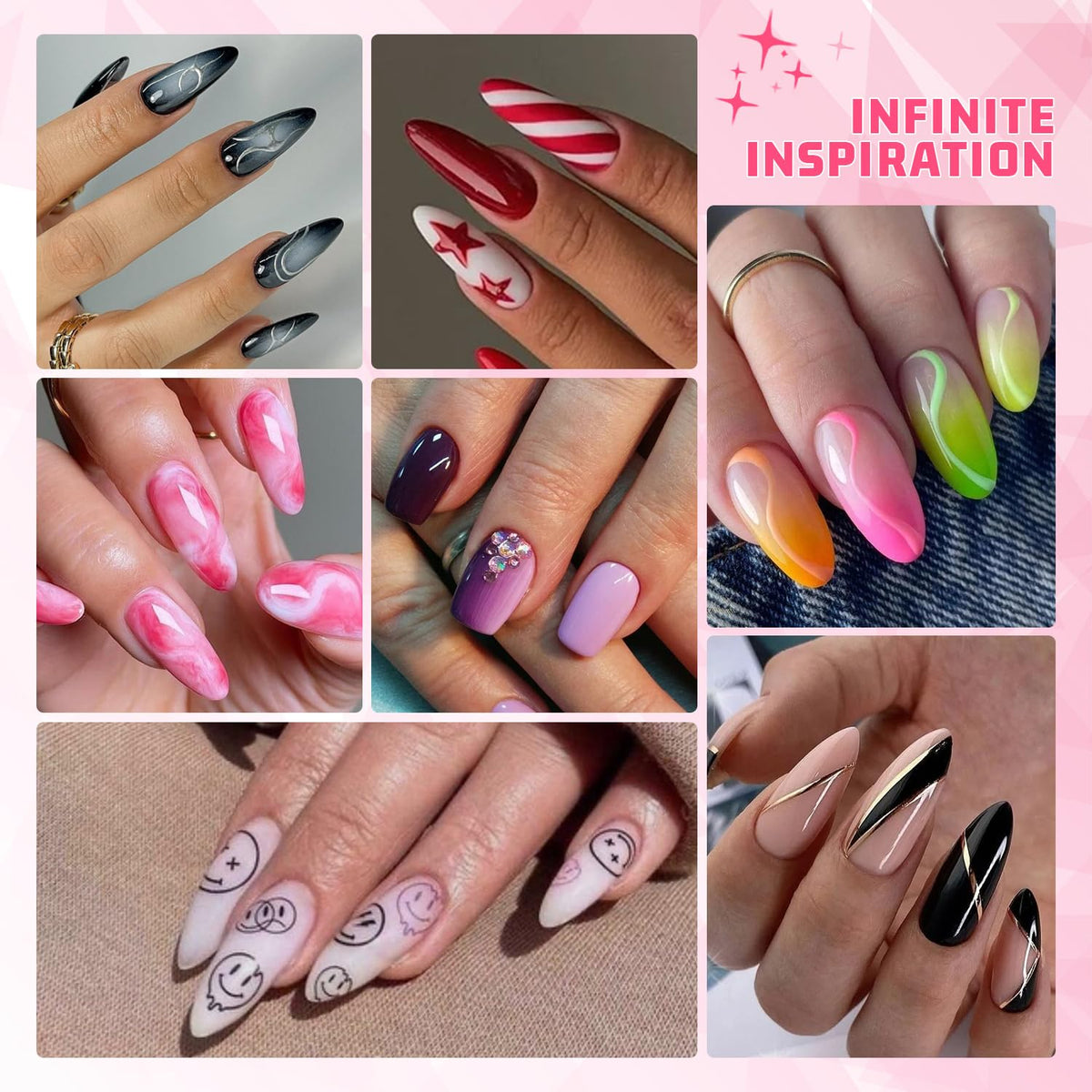 Karroy lifestyle hands with ombre nails showcasing wearable results