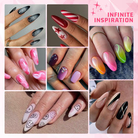 Karroy lifestyle hands with ombre nails showcasing wearable results
