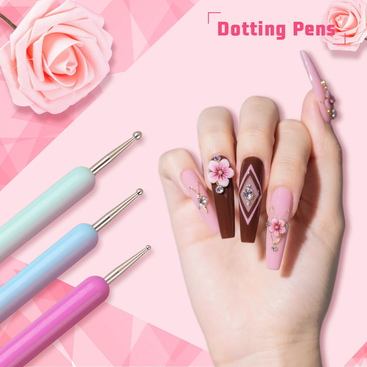 Karroy sponge patting demo on nail showing quick gradient technique