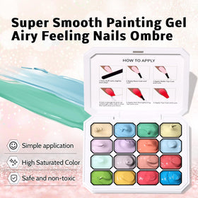 Karroy sponge patting demo on nail illustrating quick ombre gradient technique