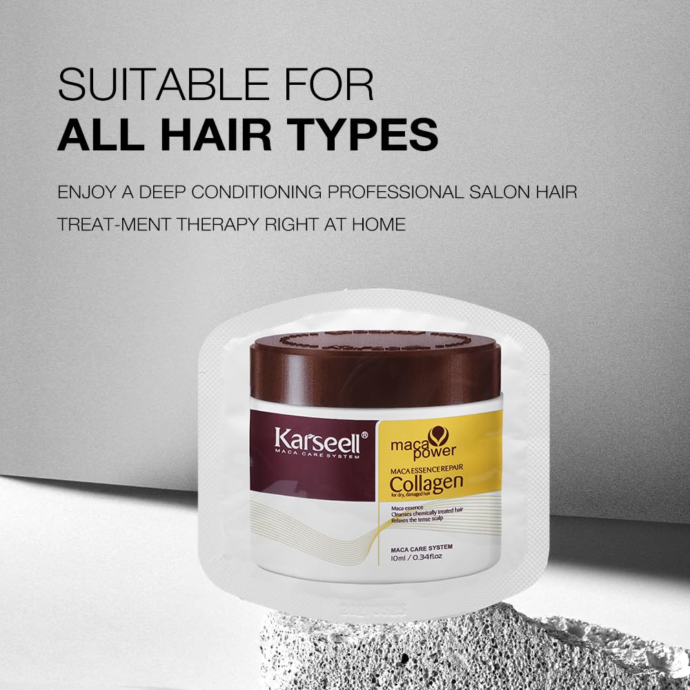 Karseell application combing through hair to show easy distribution and detangling