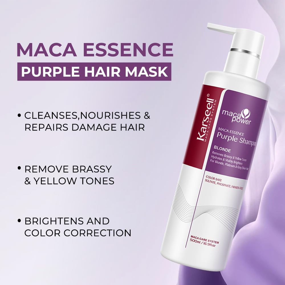 Karseell being applied to highlighted hair to neutralize brassiness effectively