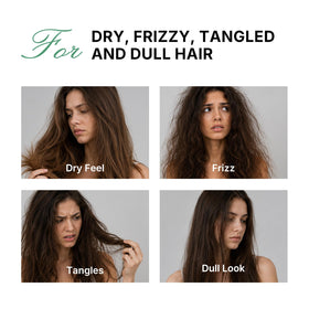 Karseell being applied to damp hair demonstrating easier detangling