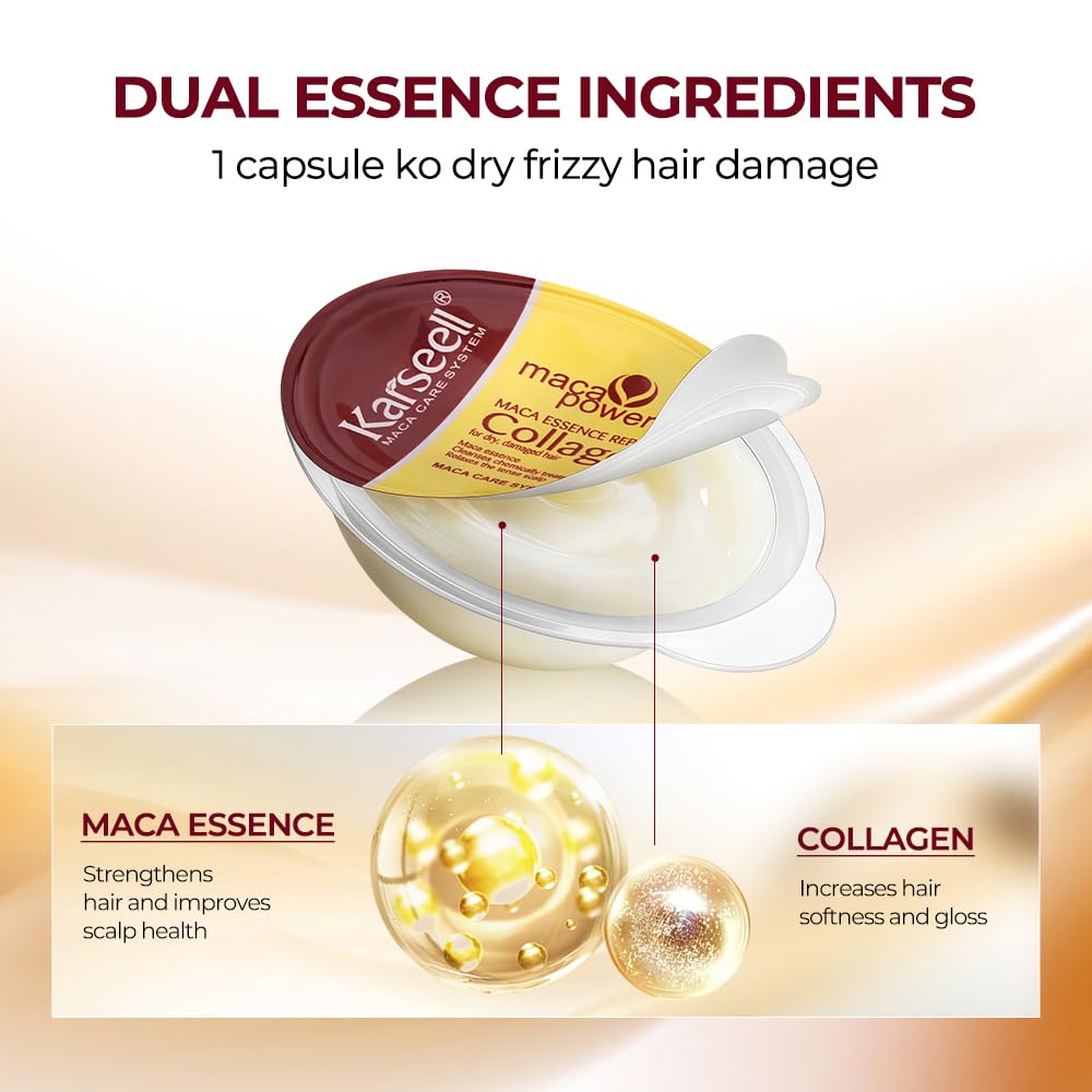 Karseell applying mask to damp hair demonstrating deep conditioning