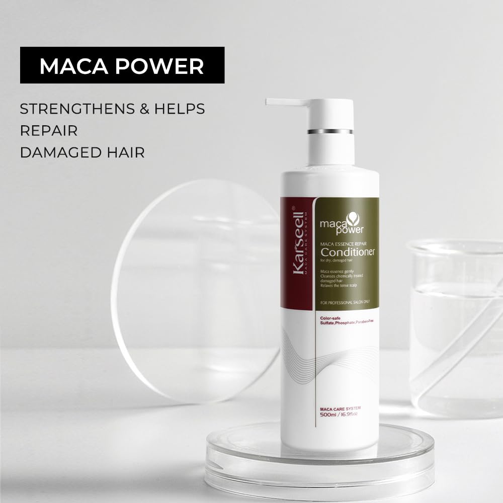 Karseell oils close-up with argan and macadamia, highlighting nourishing ingredients