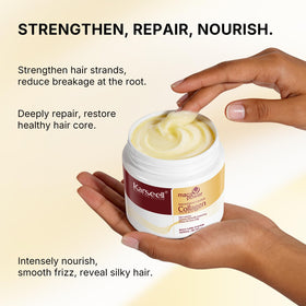 Karseell before and after image showing reduced frizz and smoother hair