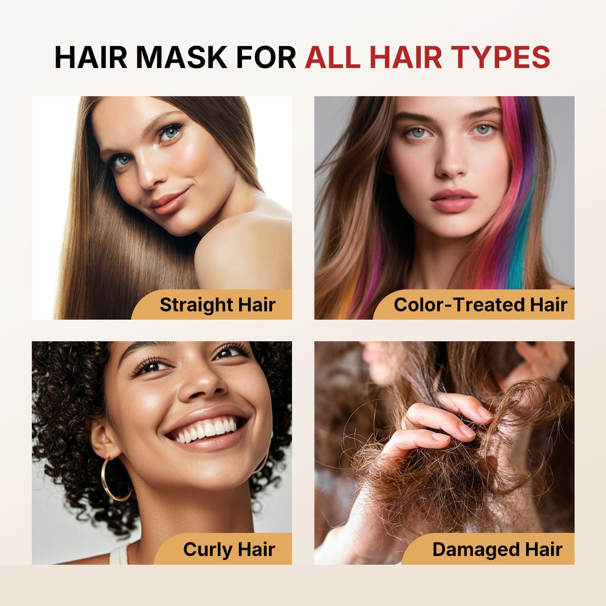 Karseell before and after split ends comparison showing visible repair