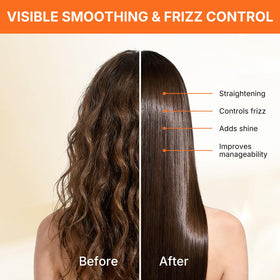Karseell before and after hair comparison showing reduced frizz and improved shine