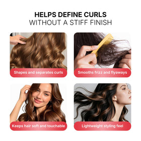 Karseell cream on hand being applied to hair for easy distribution benefit