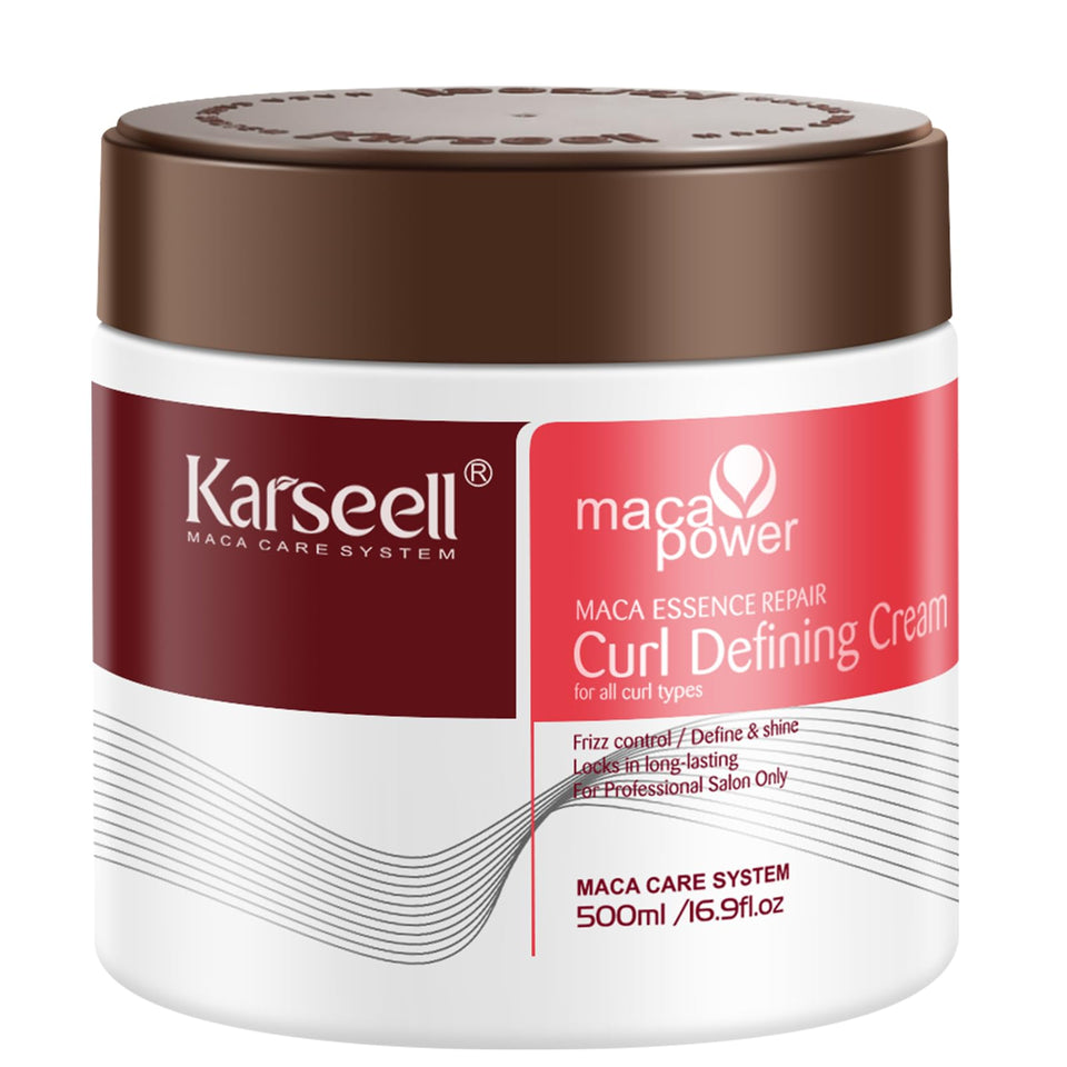 Karseell front jar showing product and brand, highlights large salon-size benefit