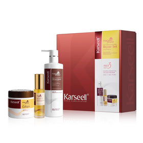 Karseell front packaging showing full repair set and easy routine benefits