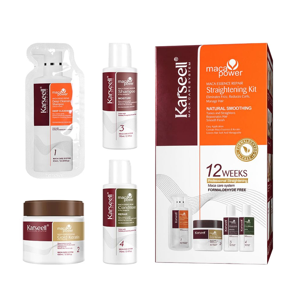 Karseell front packaging showing complete kit and benefit of professional-smooth hair