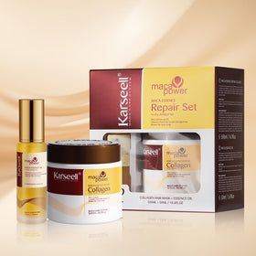 Karseell hair in use styled hair showing reduced frizz and improved manageability
