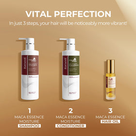 Karseell hair oil dropper detail emphasizing macadamia and shine restoration