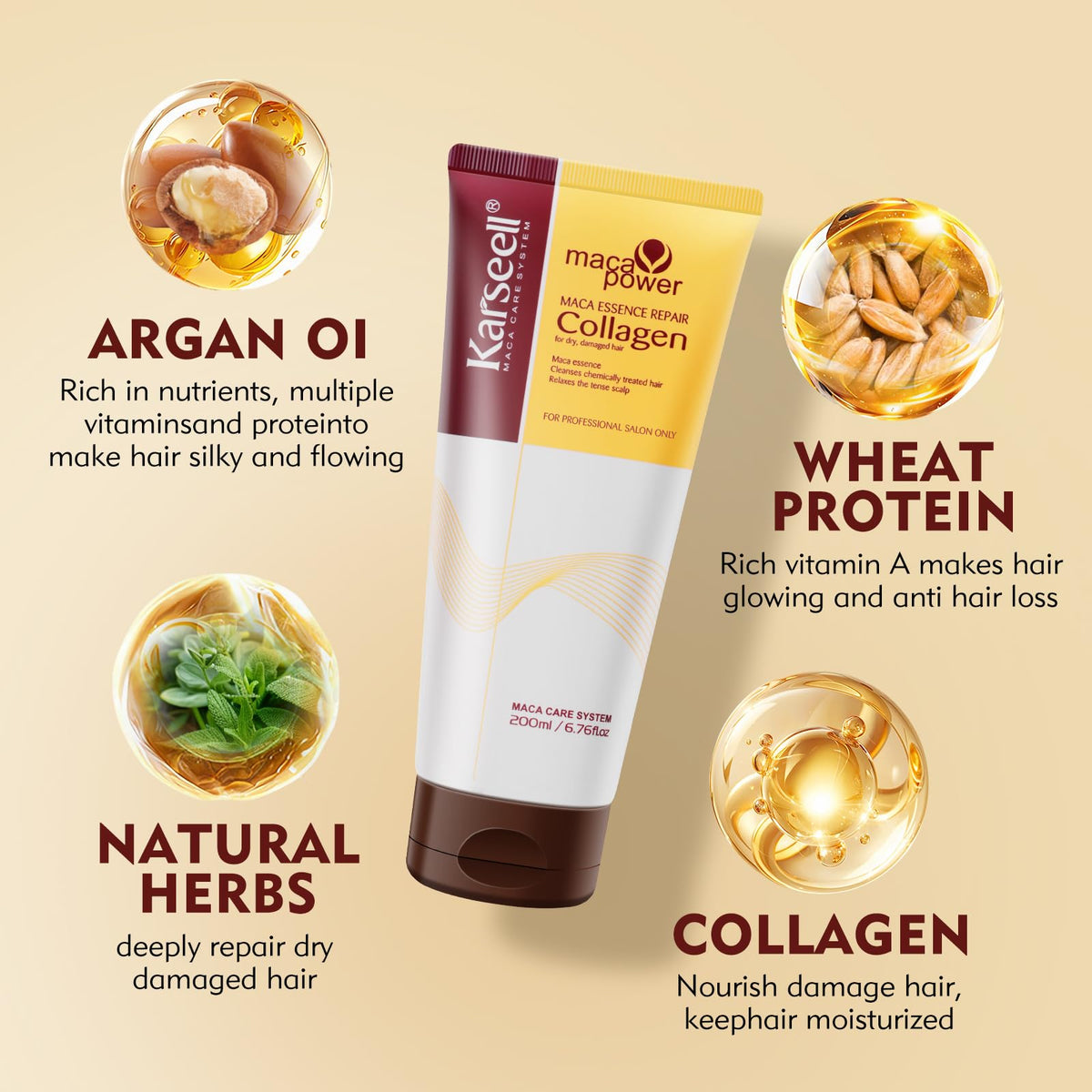 Karseell argan oil closeup showing nourishing ingredient benefits