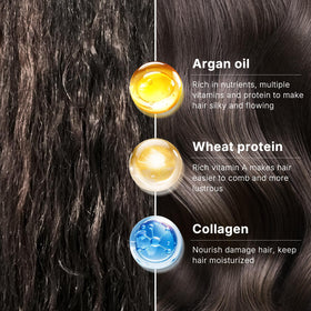 Karseell label ingredients closeup showing collagen and argan oil benefit