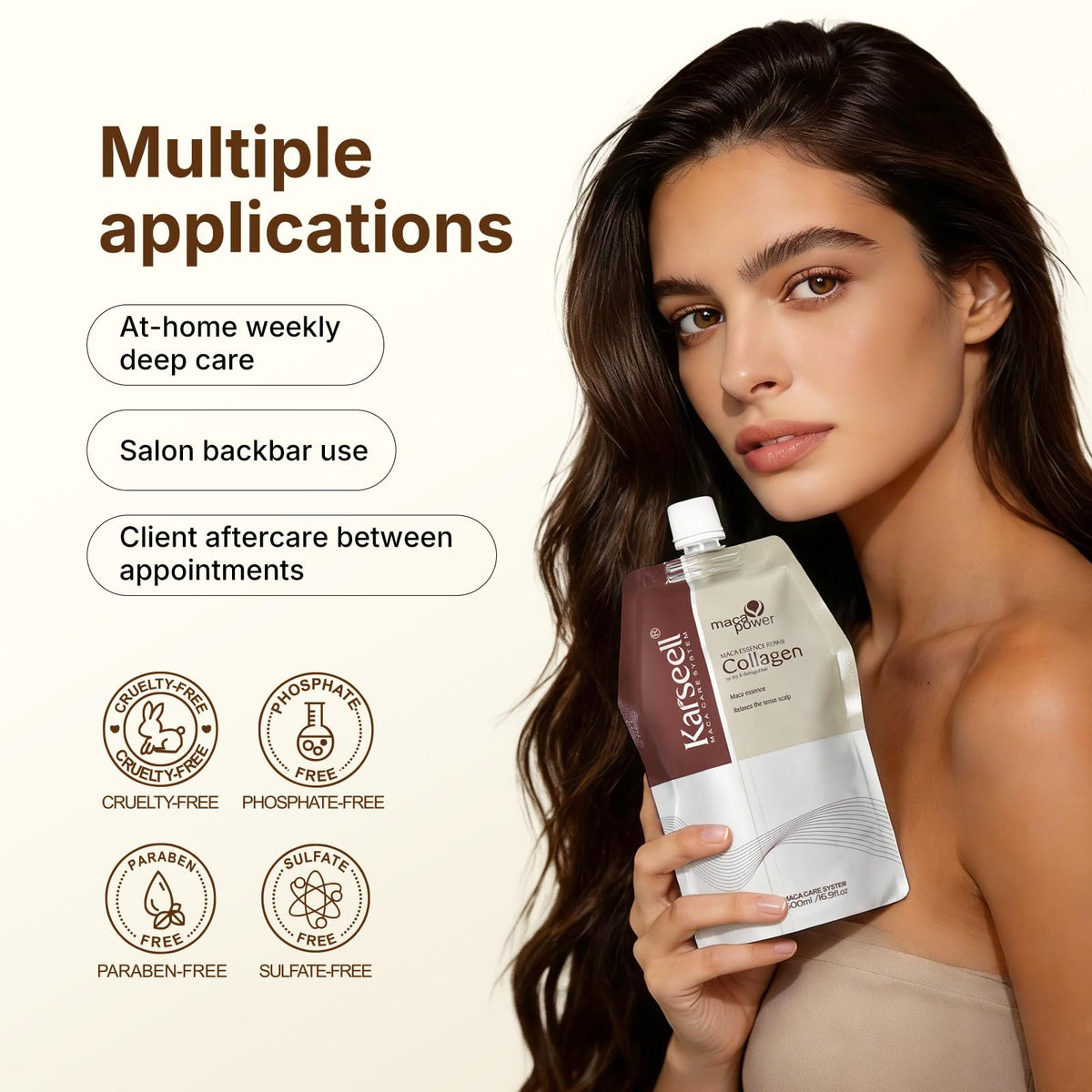 Karseell in bathroom setting conveying salon-quality at home