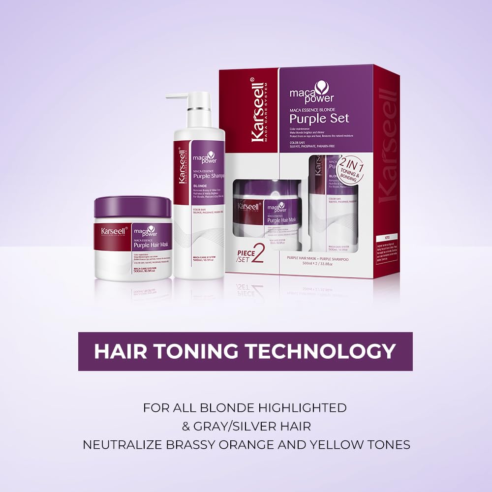 Karseell purple hair mask creamy texture for deep moisture