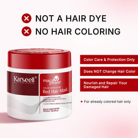Karseell open jar texture of red creamy mask for deep conditioning