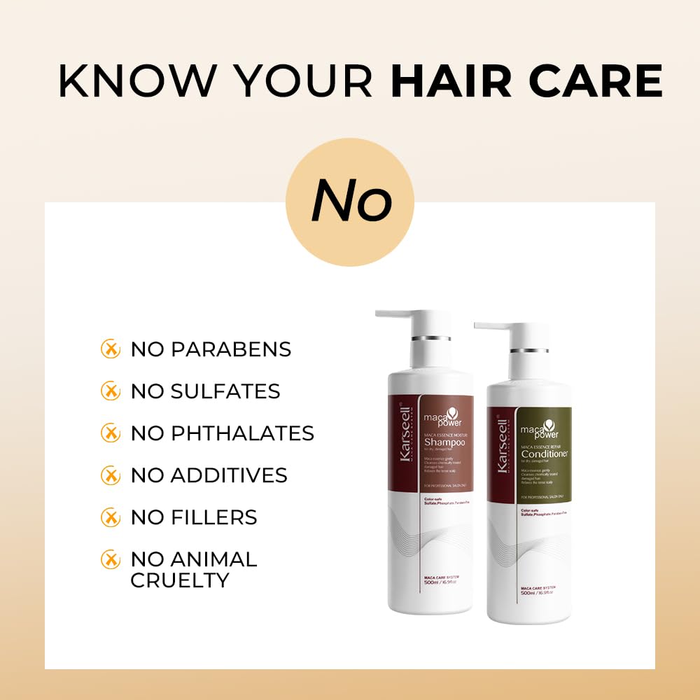 Karseell pair on shelf styling setup depicting coordinated shampoo and conditioner for routine use
