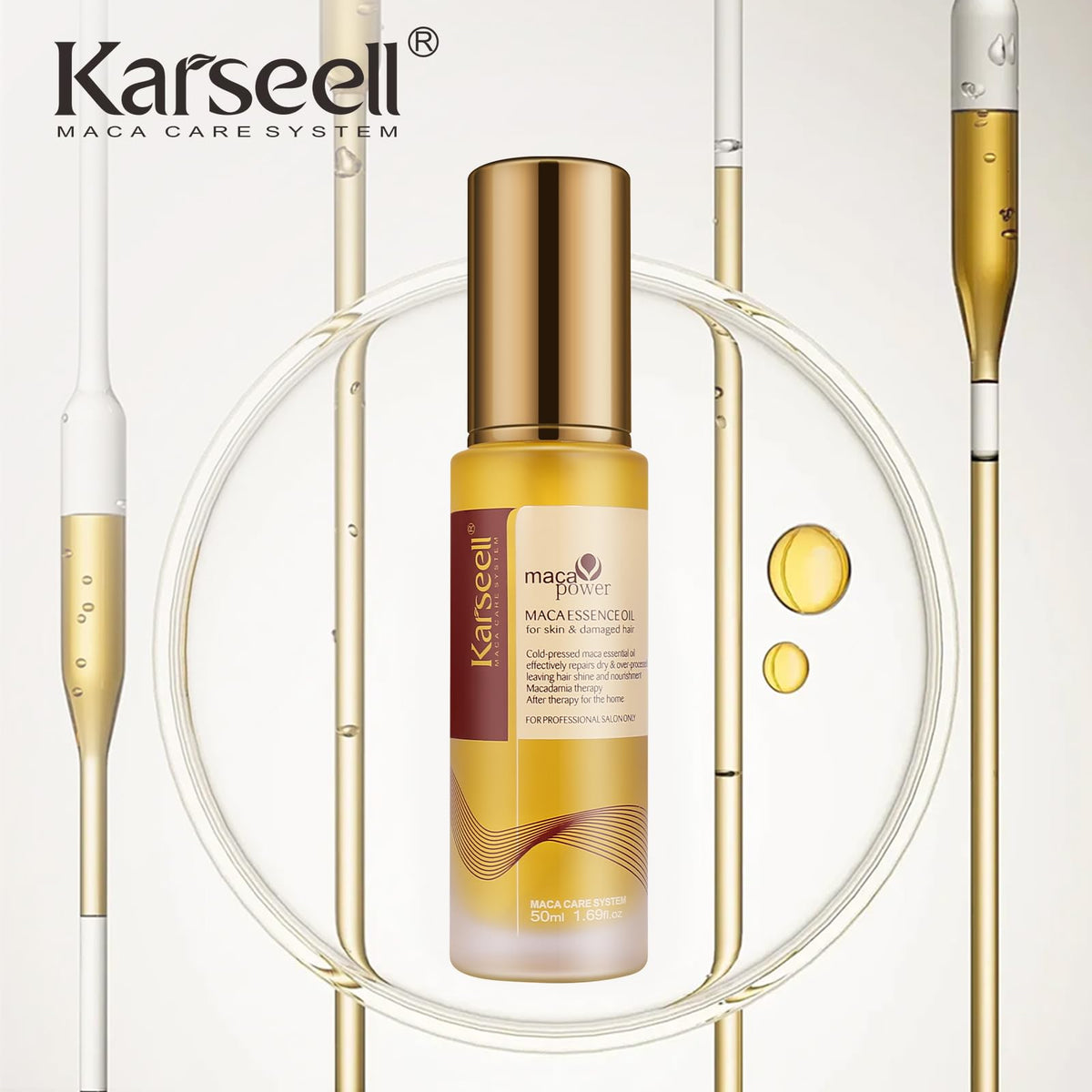 Karseell pipette dispense closeup demonstrating controlled drop application benefit