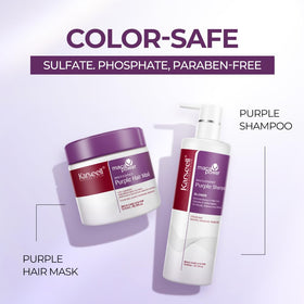 Karseell purple shampoo foam texture cleansing and toning