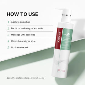 Karseell size scale next to hand illustrating compact travel-friendly bottle