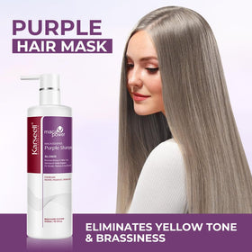 Karseell creamy purple lather on fingers demonstrating pigment concentration benefit