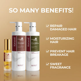 Karseell shampoo lather texture demonstrating gentle cleansing and moisture