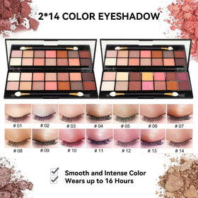 KARUIZI eyeshadow palette close-up showing pigment variety for versatile looks