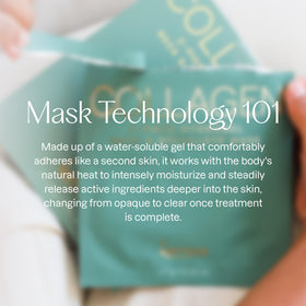 Karuna mask in a spa-style setting suggesting relaxing at-home treatment