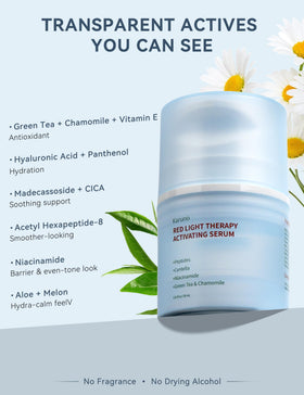 KARUNO serum texture close-up highlighting lightweight hydration