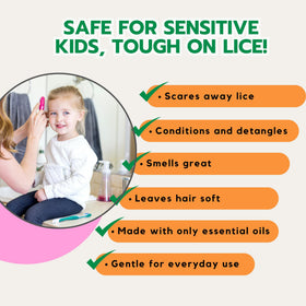 kaspi ellas kids spray nozzle action misting hair, fast application and detangling benefit