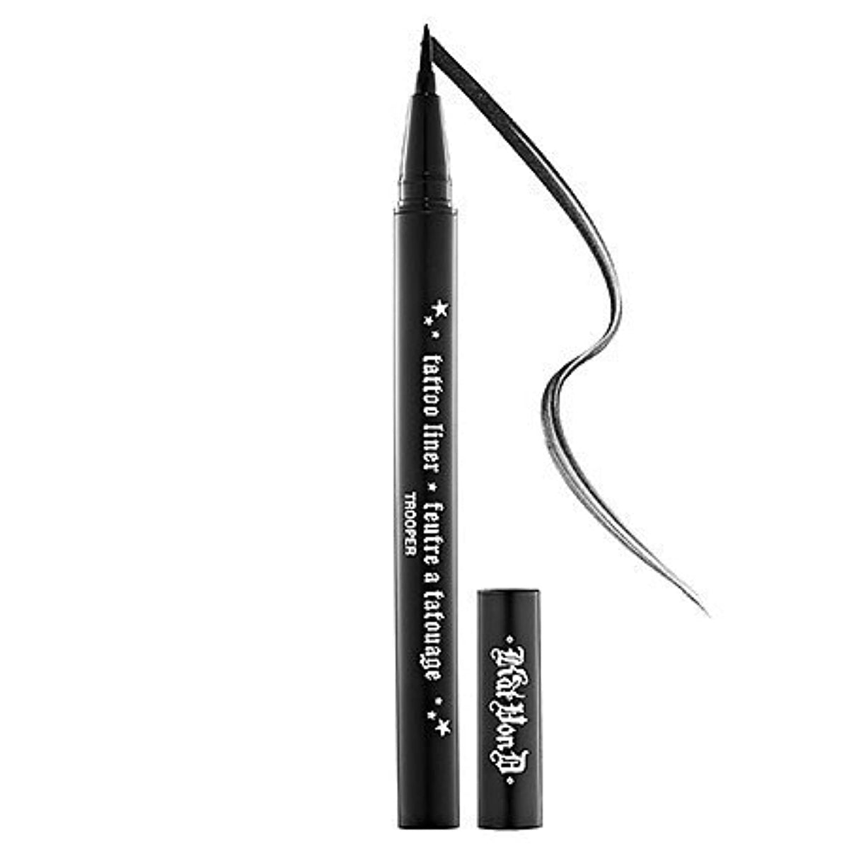 Kat Von D front packaging shows compact liner and brand clarity for portability