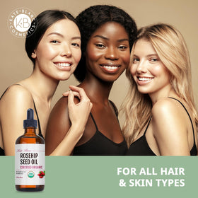 Kate Blanc oil applied to hair ends adding shine and reducing dryness