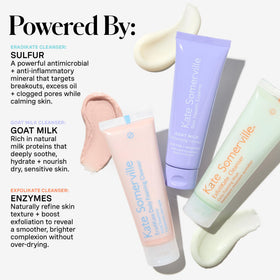 Kate Somerville EradiKate cleanser pump detail highlighting clarifying formula