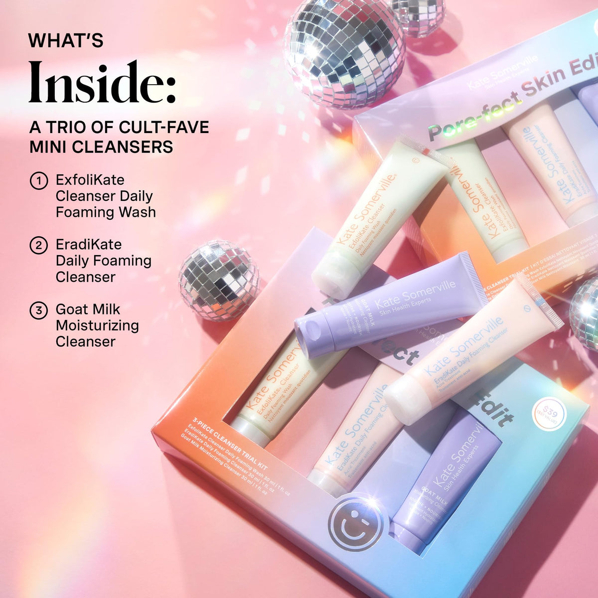 Kate Somerville ExfoliKate cleanser close-up lather demonstrating gentle exfoliation