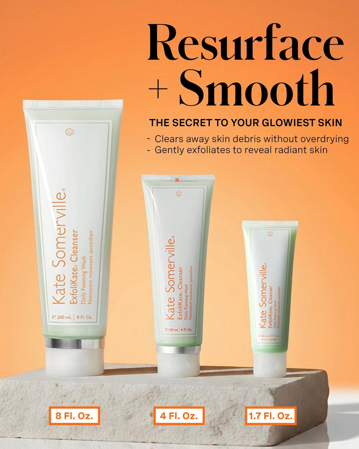 Kate Somerville foam texture close-up demonstrating gentle lather