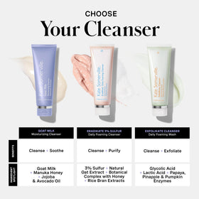 Kate Somerville on bathroom sink portraying everyday gentle skincare