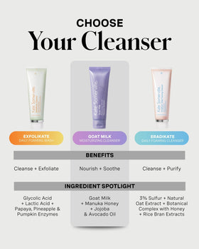 Kate Somerville bottle beside moisturizer for layered hydration routine