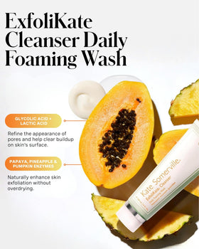 Kate Somerville back label highlighting ingredients and usage instructions for clarity
