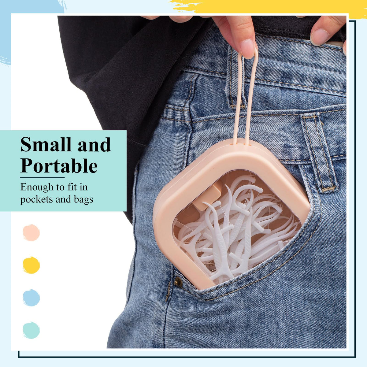 kathfly handle hanging on a bag showing easy grab-and-go convenience