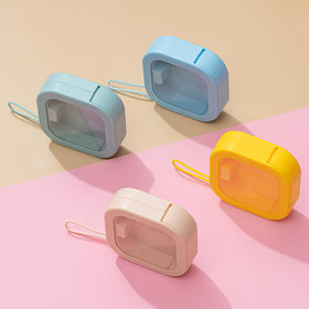 kathfly open compartment with hair ties and pins illustrating organized access